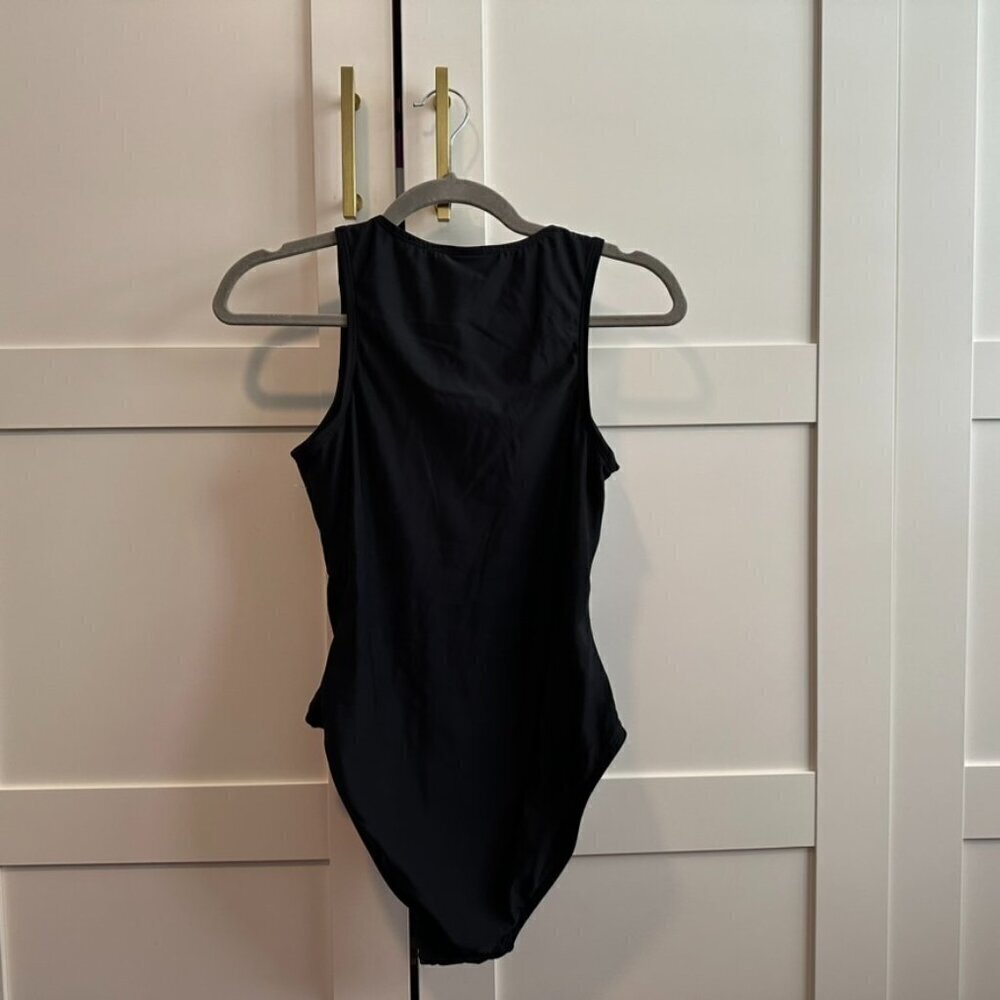 NEW Andie Swim One Piece Sporty Sleek Swimsuit 'The Malibu'- Black- Size Small - Picture 5 of 5